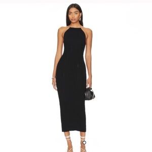 Favorite Daughter Black Cowl Neck Dress